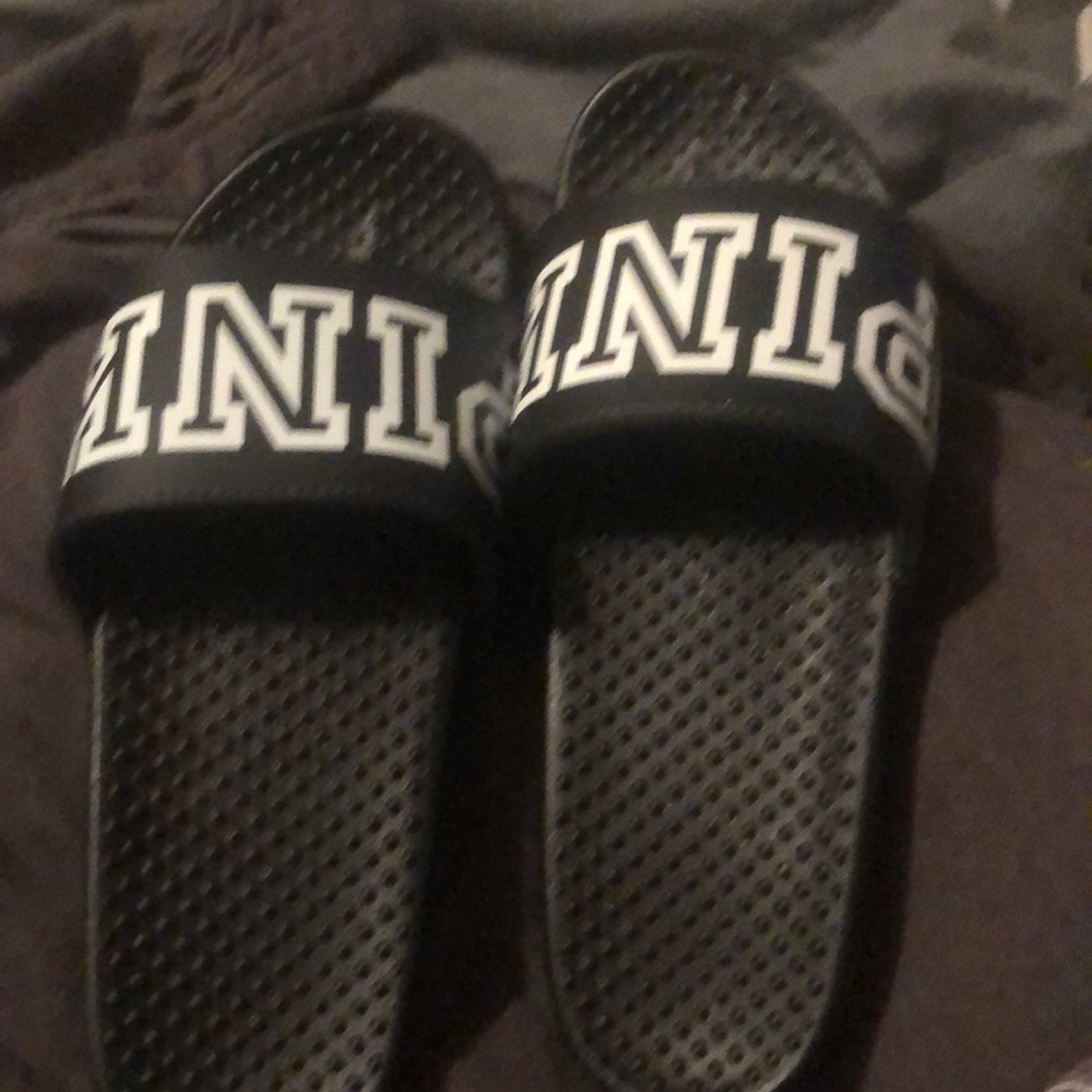 Victoria's Secret PINK Black Slides
